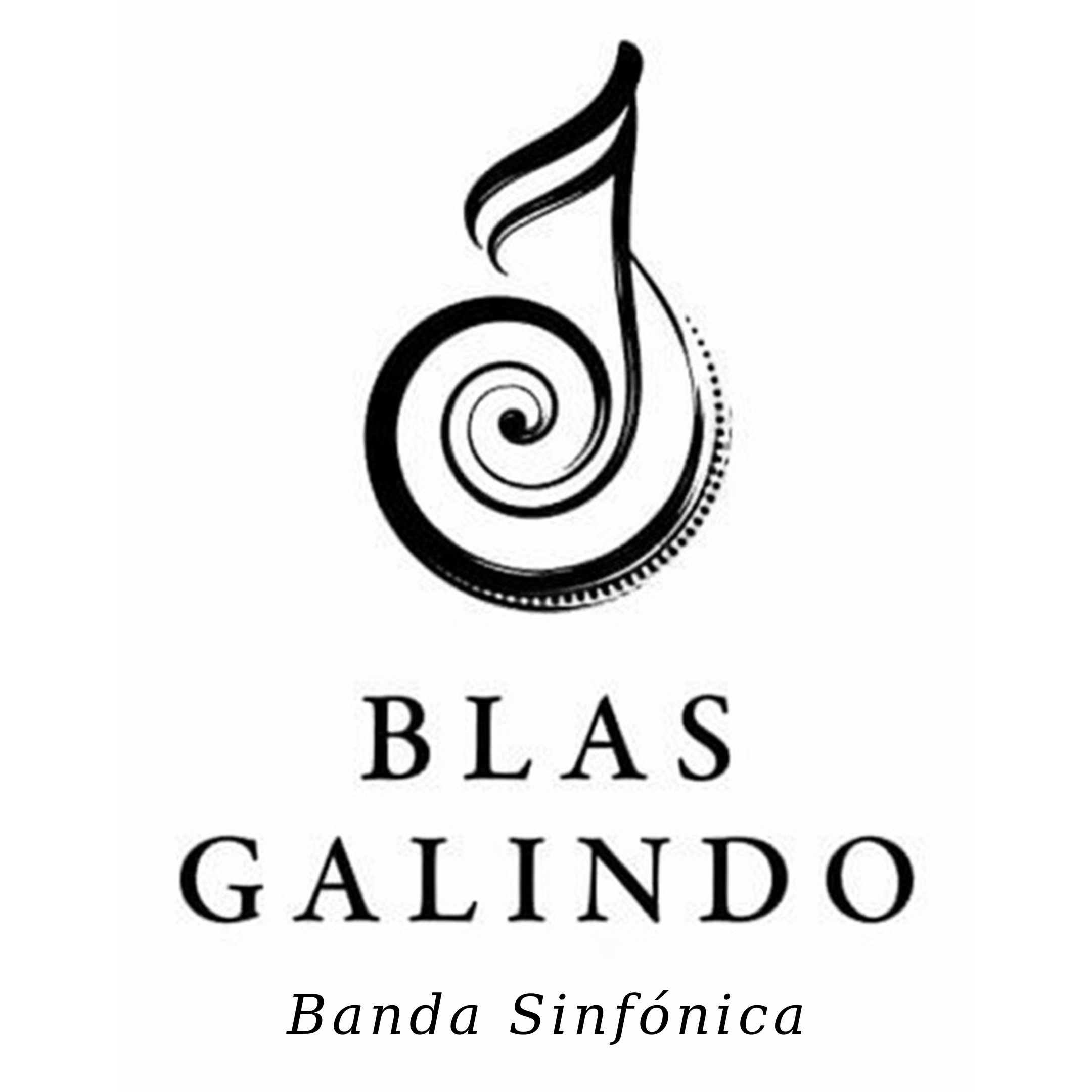 Logotipo original de la Banda Sinfónica “Blas Galindo” de los Hermanos Romero Meza