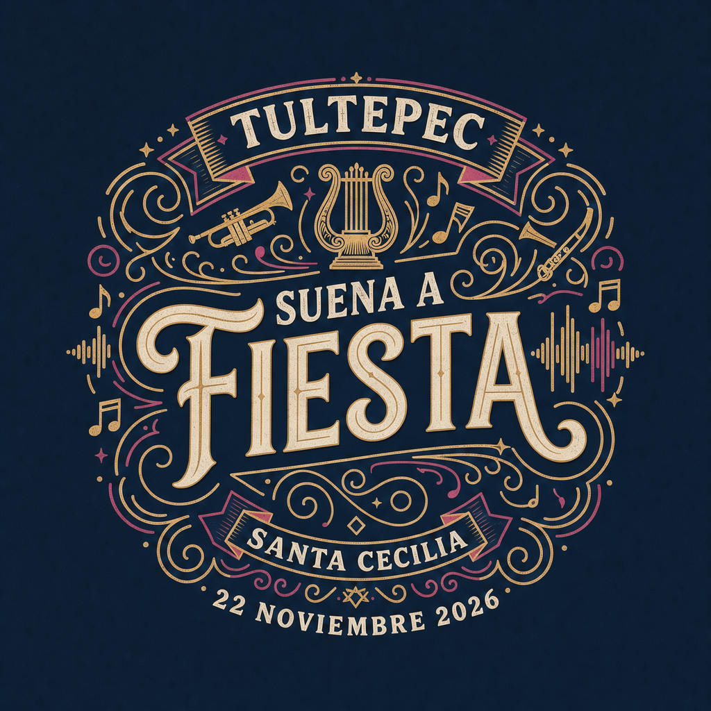 Emblema Tultepec Suena a Fiesta, Santa Cecilia, 22 de noviembre de 2026